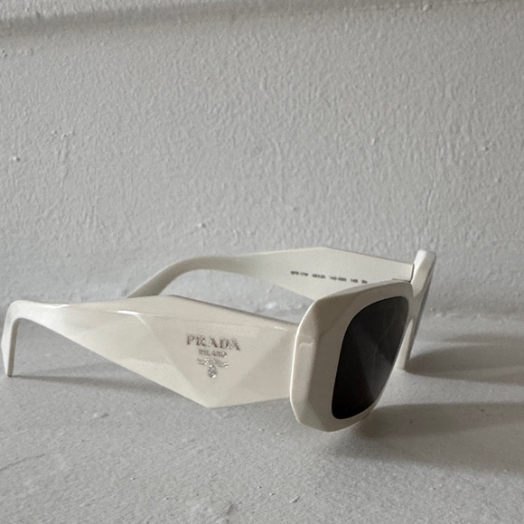Prada Accessories - Prada Ivory Sunglasses with Dark Lenses